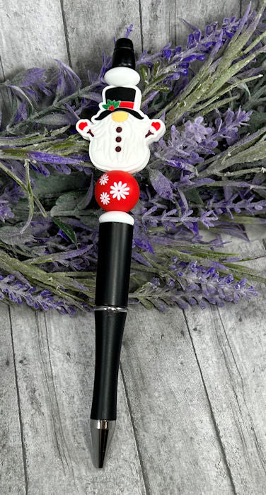 Snowman Beaded Ballpoint with free refill