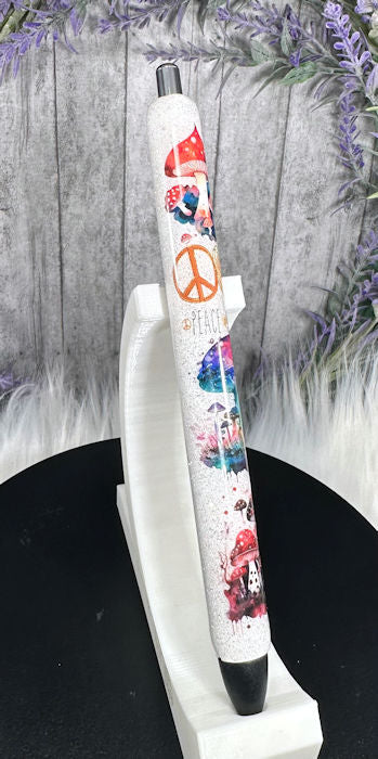 Handmade Hippy glitter pen with free refill