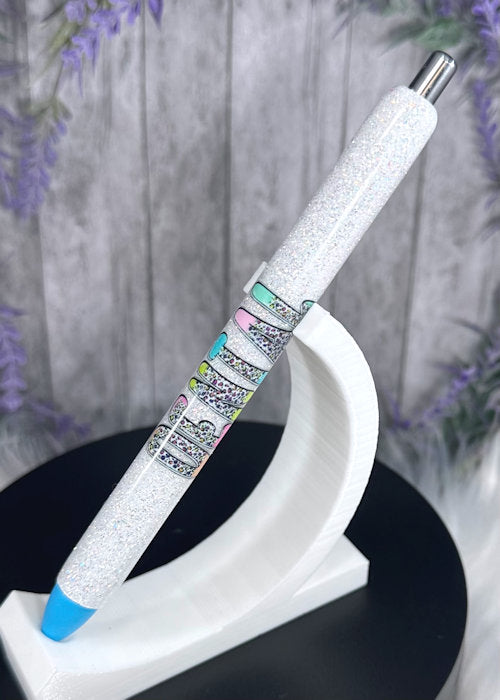 Handmade Dental Assistant glitter pen with free refill