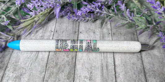 Handmade Dental Assistant glitter pen with free refill