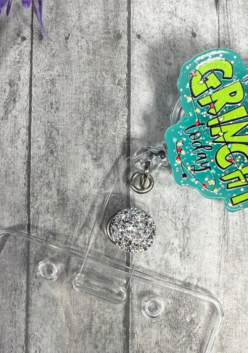 Handmade Feeling Grinchy Badge Reel