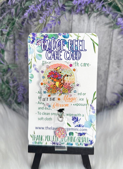Handmade Tigger Inspirational Badge Reel