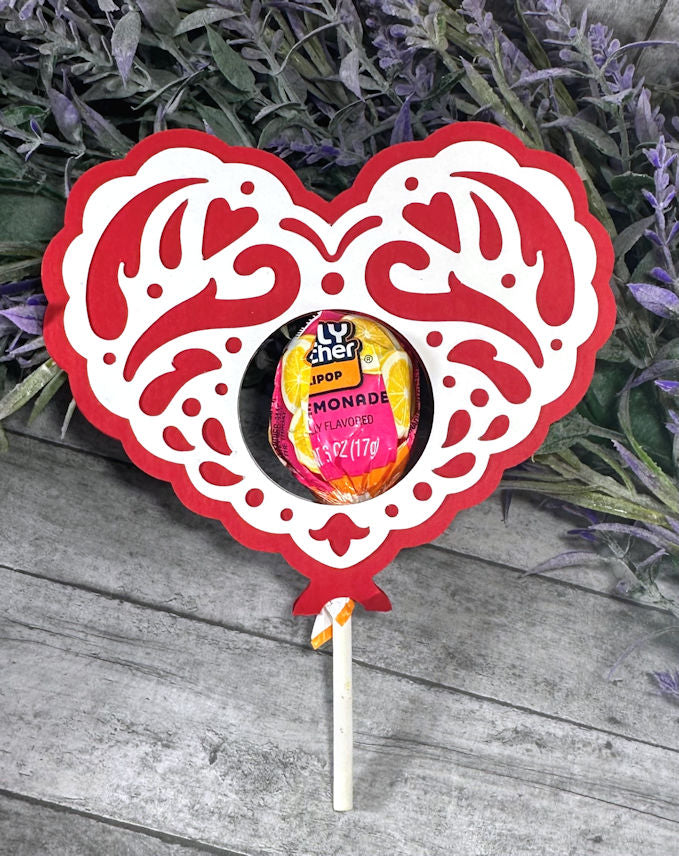 Custom Order Handmade Valentines  Lollipop Sucker holders