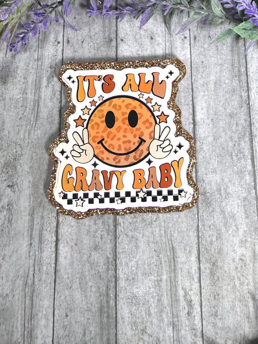 3 inch It's All Gravy Baby Magnet