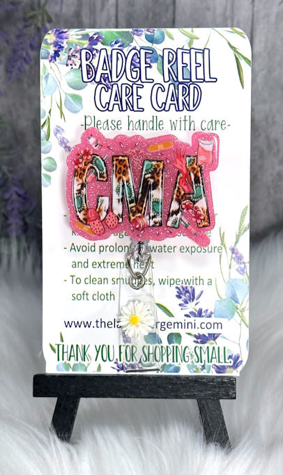 Handmade CMA  Badge Reel