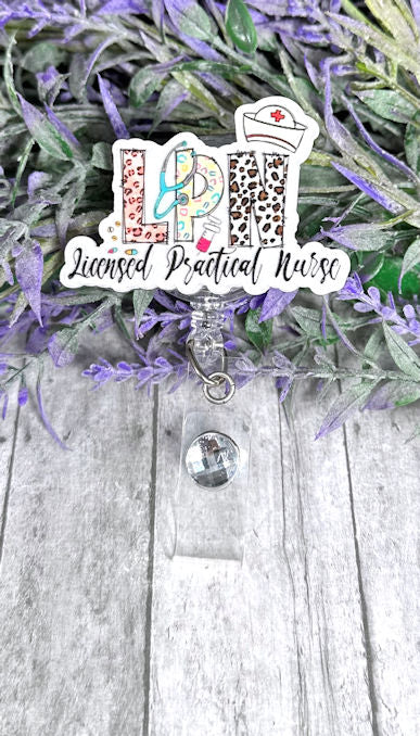 Handmade LPN Badge Reel