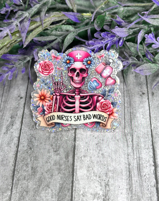 2 inch Bad Words Nurse Magnet