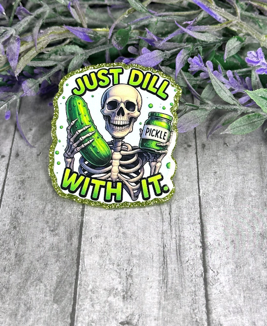 2 inch Dill Pickle Magnet