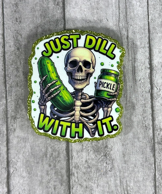 2 inch Dill Pickle Magnet
