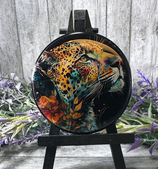 3 inch Neon Leopard Quote Magnet