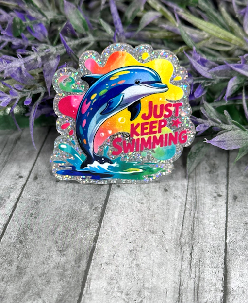2 inch Just Keep Swimming Magnet