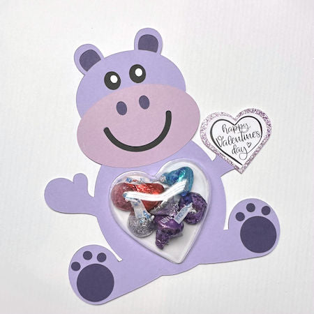 Custom Order Handmade Hippo Valentines Candy holders