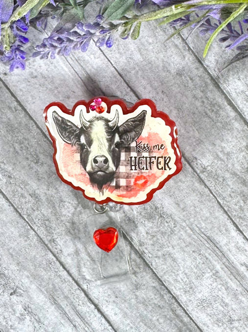 Highland Cow Love Badge Reel