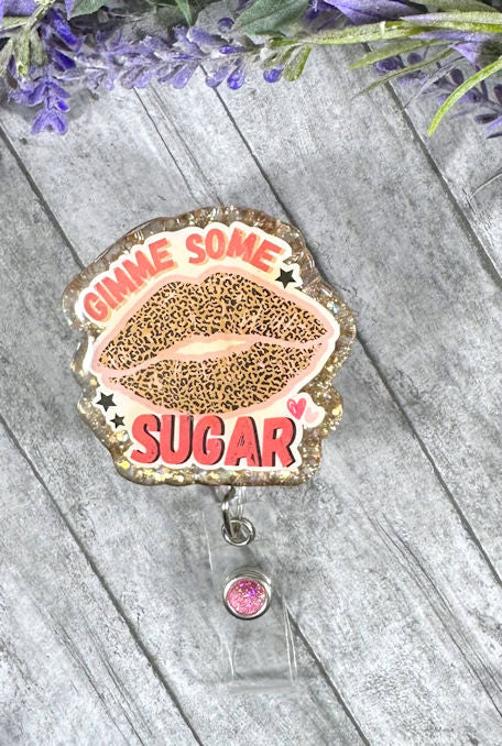 Gimme Some Sugar ID badge reel