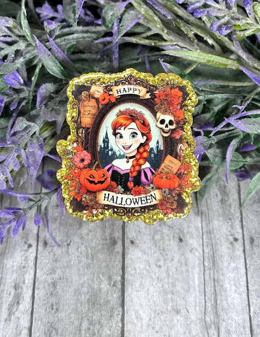 2 inch Princess Happy Halloween  Magnet