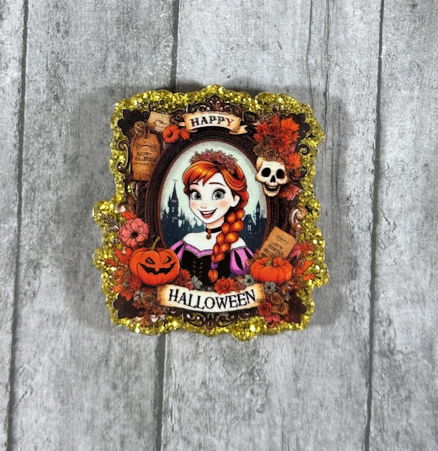 2 inch Princess Happy Halloween  Magnet