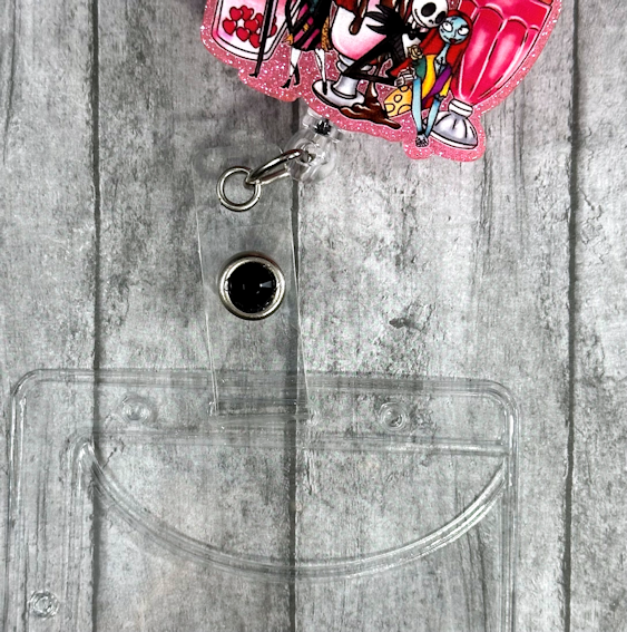 Handmade Jack and Sally Coffees Badge Reel 2