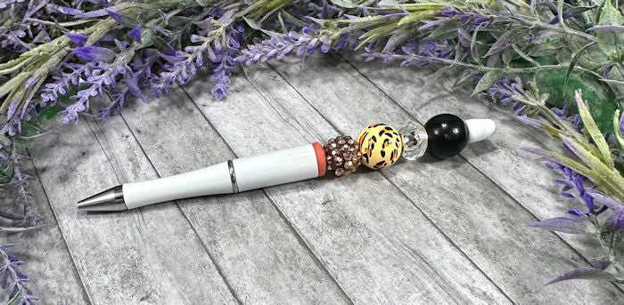 Handmade Cougar print  Ballpoint with free refill 2