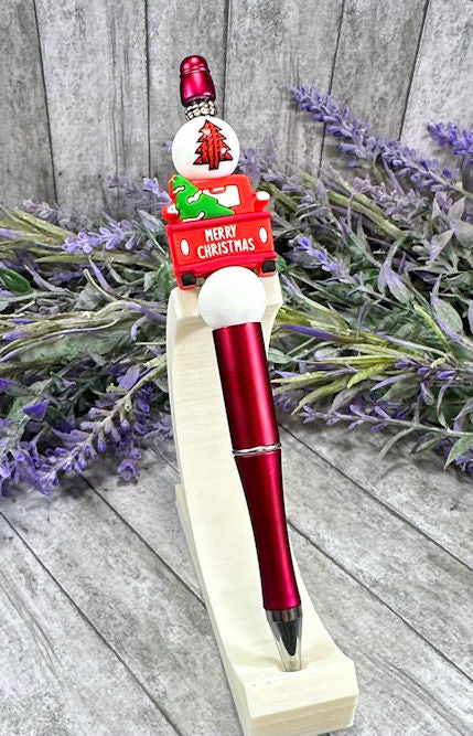 Handmade Christmas  Beaded Ballpoint with free refill 2