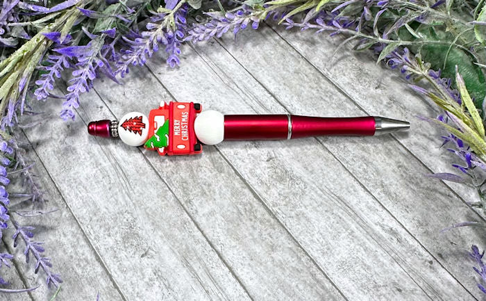 Handmade Christmas  Beaded Ballpoint with free refill 2