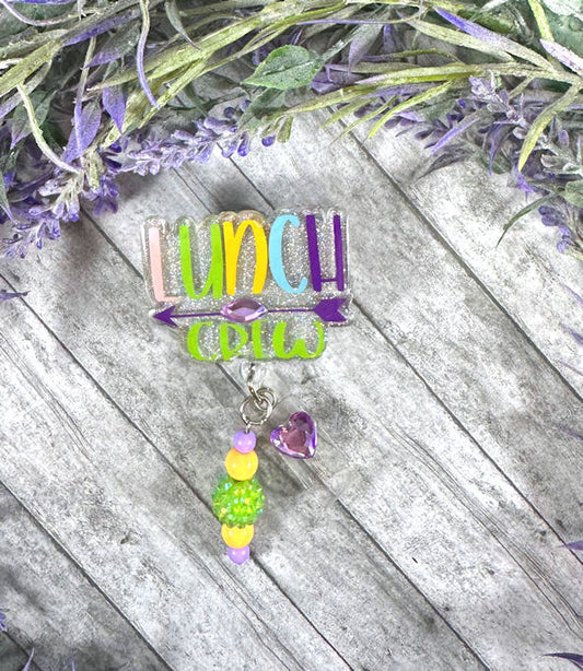 Handmade Lunch Lady Crew Badge Reel