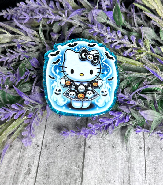 2 inch Hello Kitty Blue Halloween Magnet