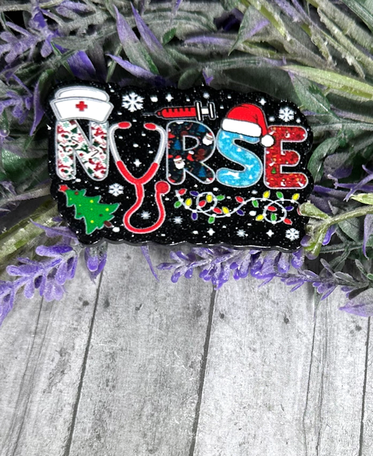 2 inch Christmas Nurse Magnet