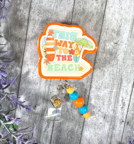 Handmade Beach Badge Reel