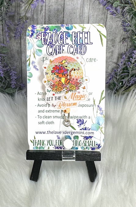 Handmade Tigger Inspirational Badge Reel 2