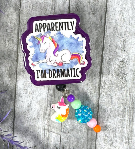 Handmade Dramatic Unicorn Badge Reel 2