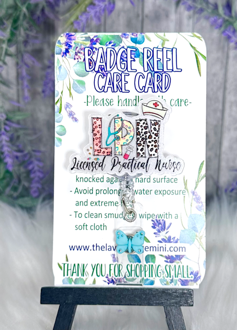 Handmade LPN Badge Reel 4