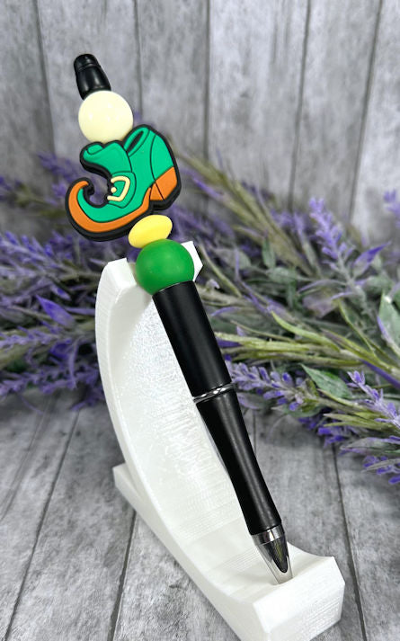 Handmade St Patricks Irish Boot Beaded Ballpoint with free refill