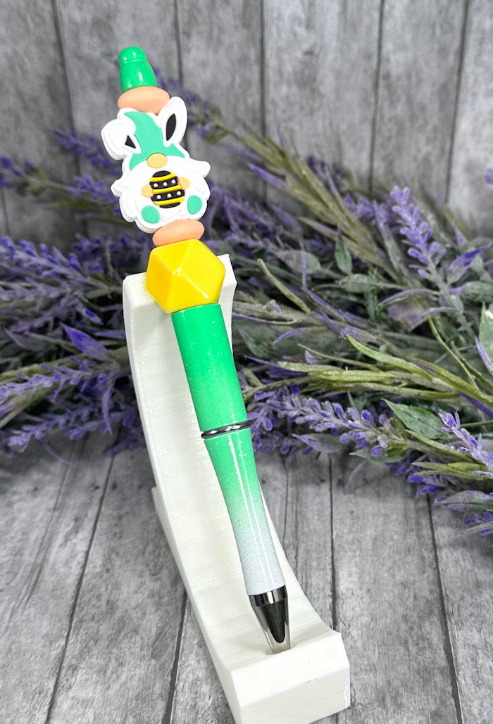 Handmade Easter Gnome Beaded Ballpoint with free refill