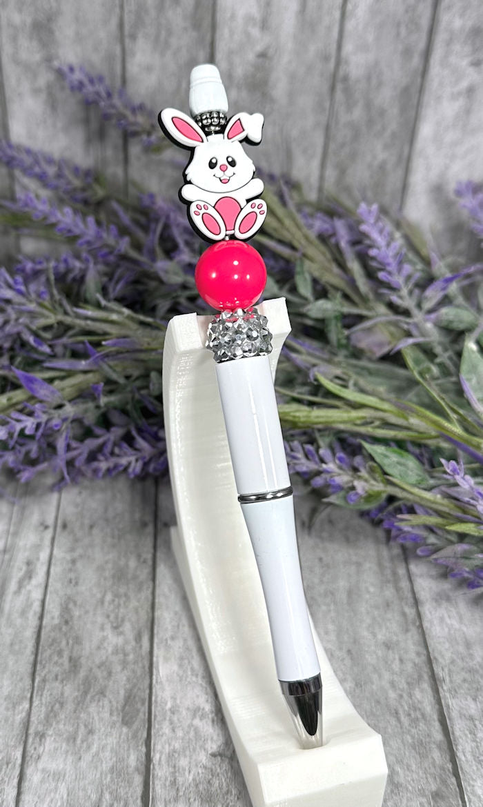 Handmade Easter Bunny Beaded Ballpoint with free refill