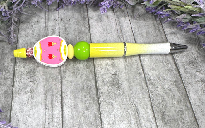 Handmade Easter Egg  Beaded Ballpoint with free refill