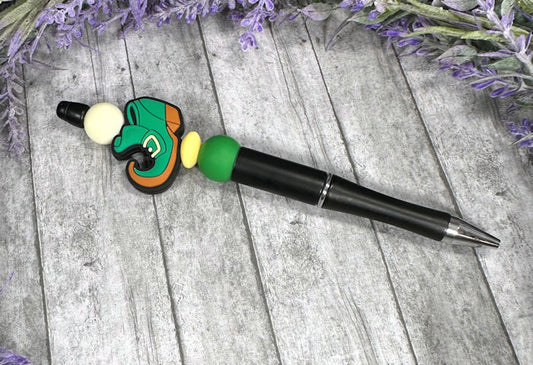 Handmade St Patricks Irish Boot Beaded Ballpoint with free refill