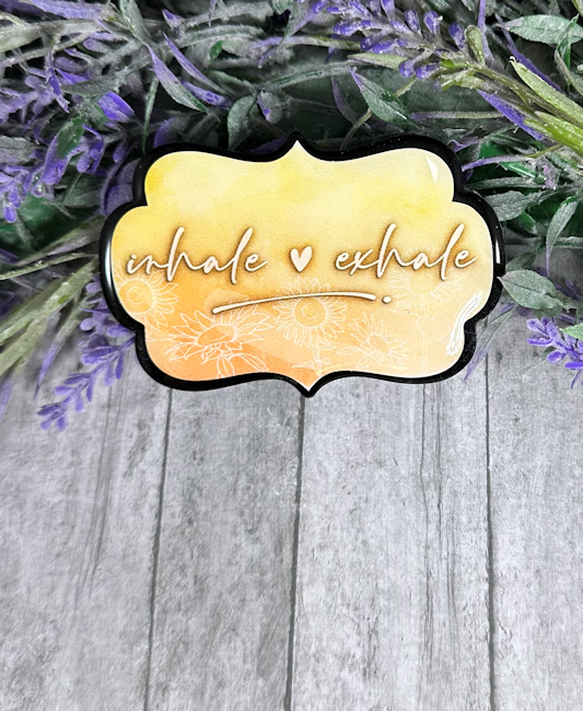 3 inch Inhale Exhale Magnet