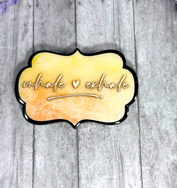 3 inch Inhale Exhale Magnet