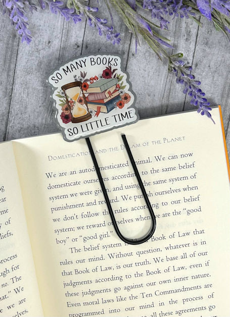 Book Lovers So Many Books Jumbo Paper Clip Bookmark