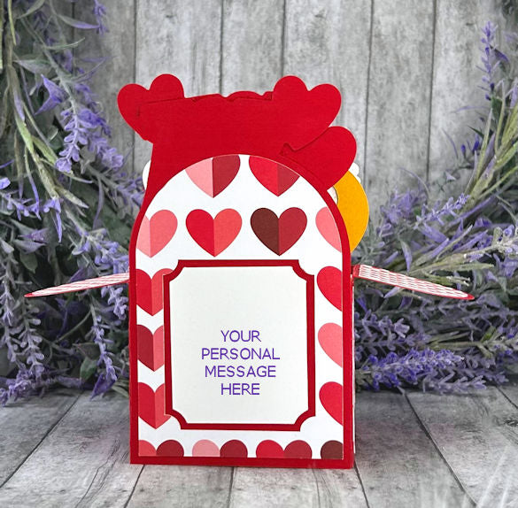 Handmade You Ignite My Fire Valentines Day 3D box card 3