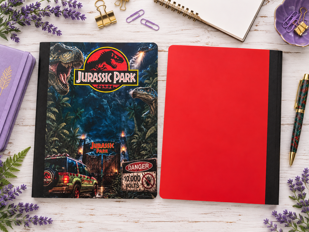 Decorative Vinyl Covered Composition Notebook Jurassic Park