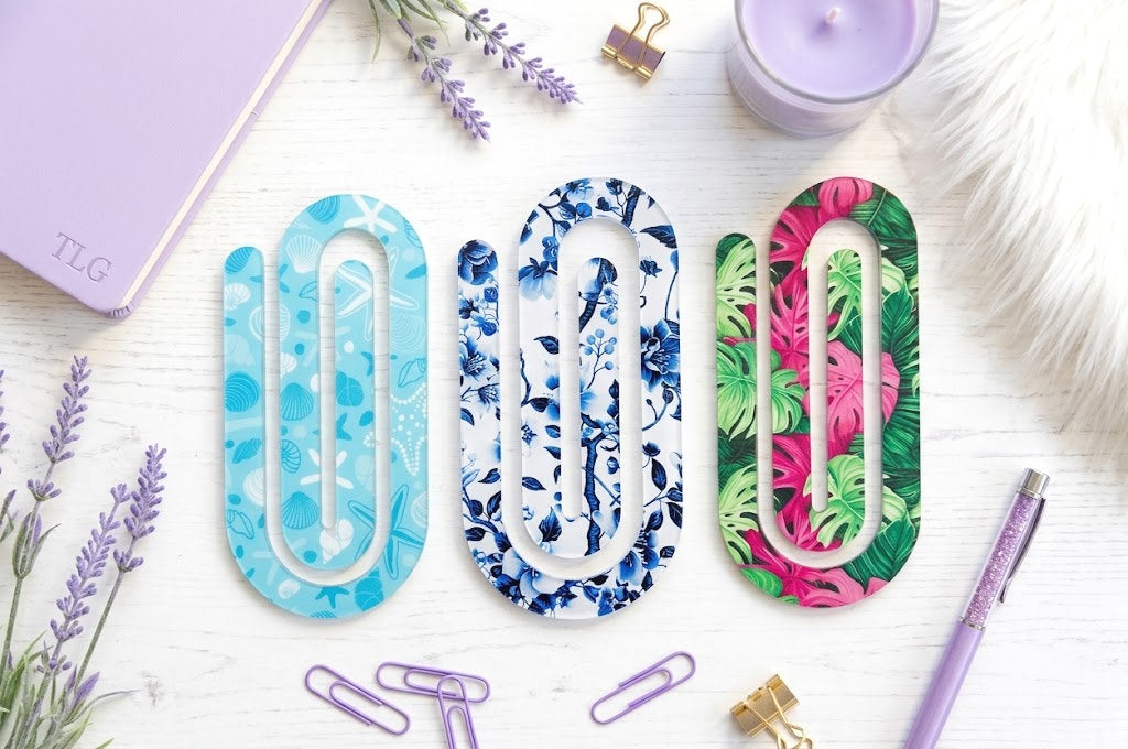 Jumbo Decorative Acrylic Paper Clip Misc 3