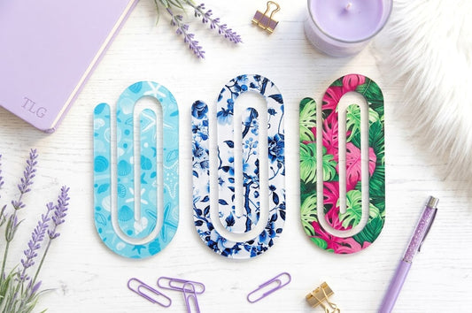 Jumbo Decorative Acrylic Paper Clip Misc 3
