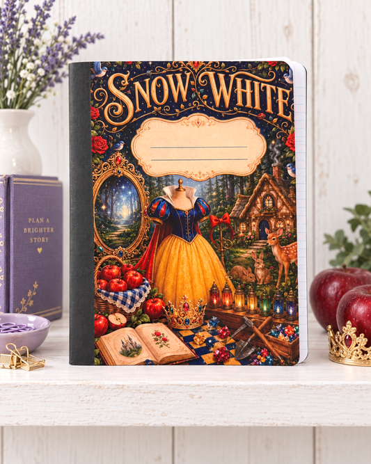 Decorative Vinyl Covered Composition Notebook Snow White