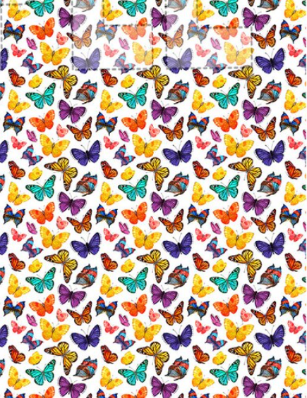 Handmade Multi Color Butterflies on dark aqua glitter pen with free refill