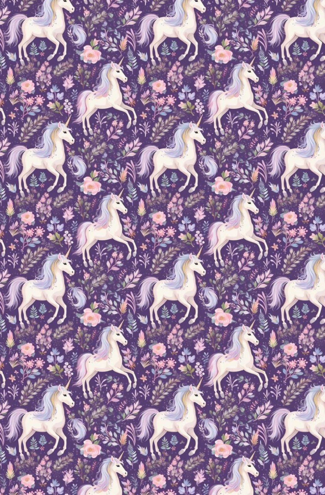 Handmade Majestic Meadows Unicorns  glitter pen with free refill