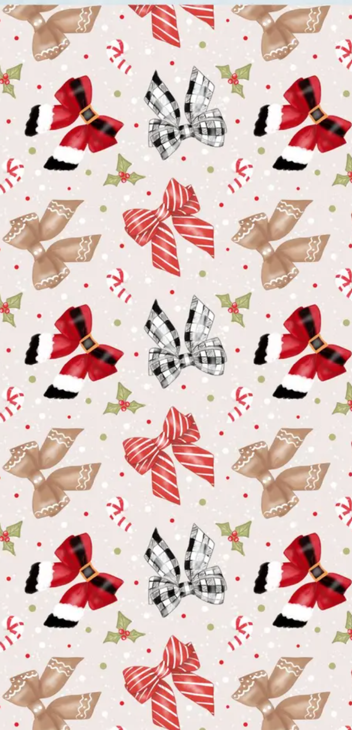 Handmade Christmas Bows glitter pen with free refill