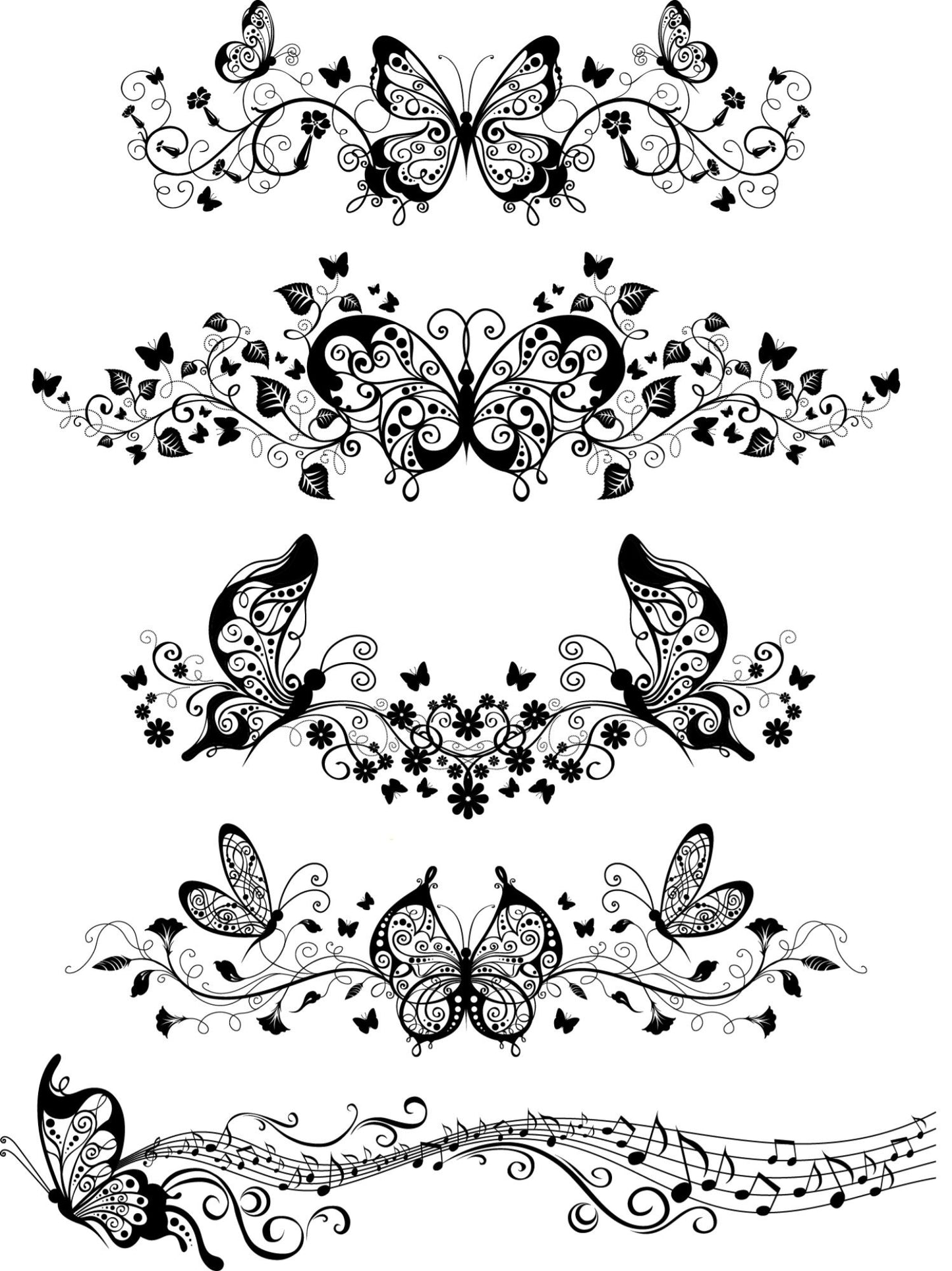 Handmade Filigree Butterflies on light green glitter pen with free refill