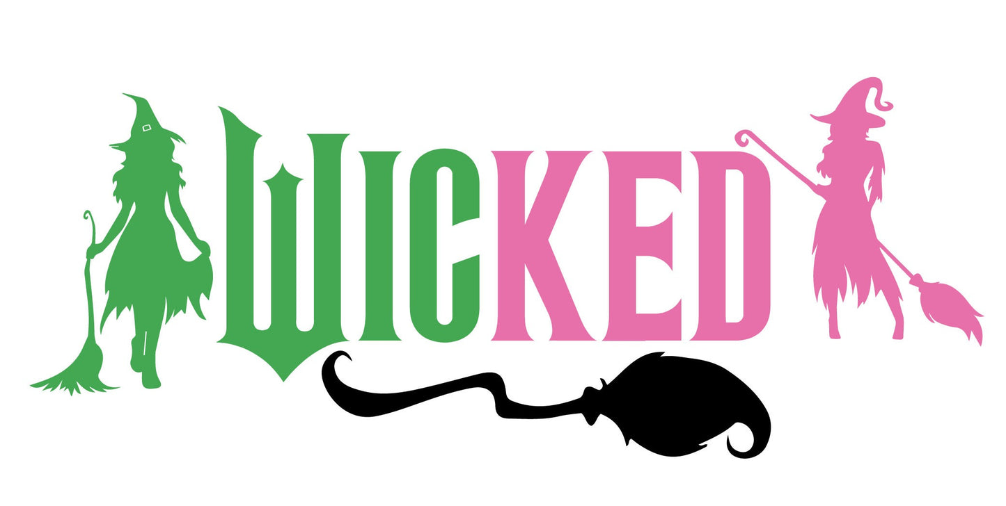 Handmade Wicked Themed glitter pen with free refill 2