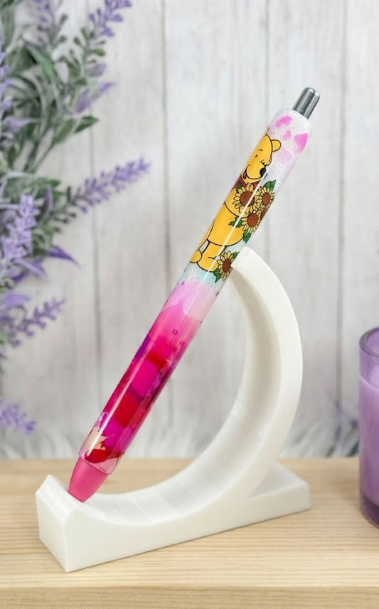 Handmade Winnie the Pooh Wrap glitter pen with free refill